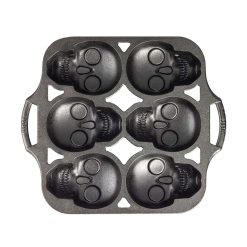 Lodge Skull Mini Cake Pan