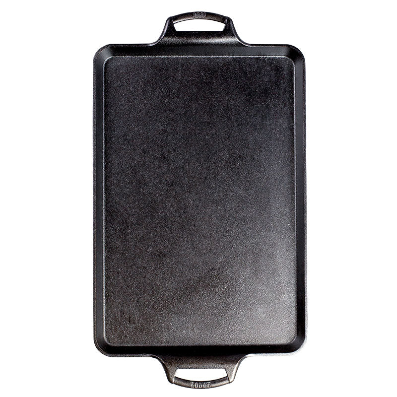 Lodge 15.5 x 10.5 Inch Seasoned Cast Iron Baking Pan - Image 2
