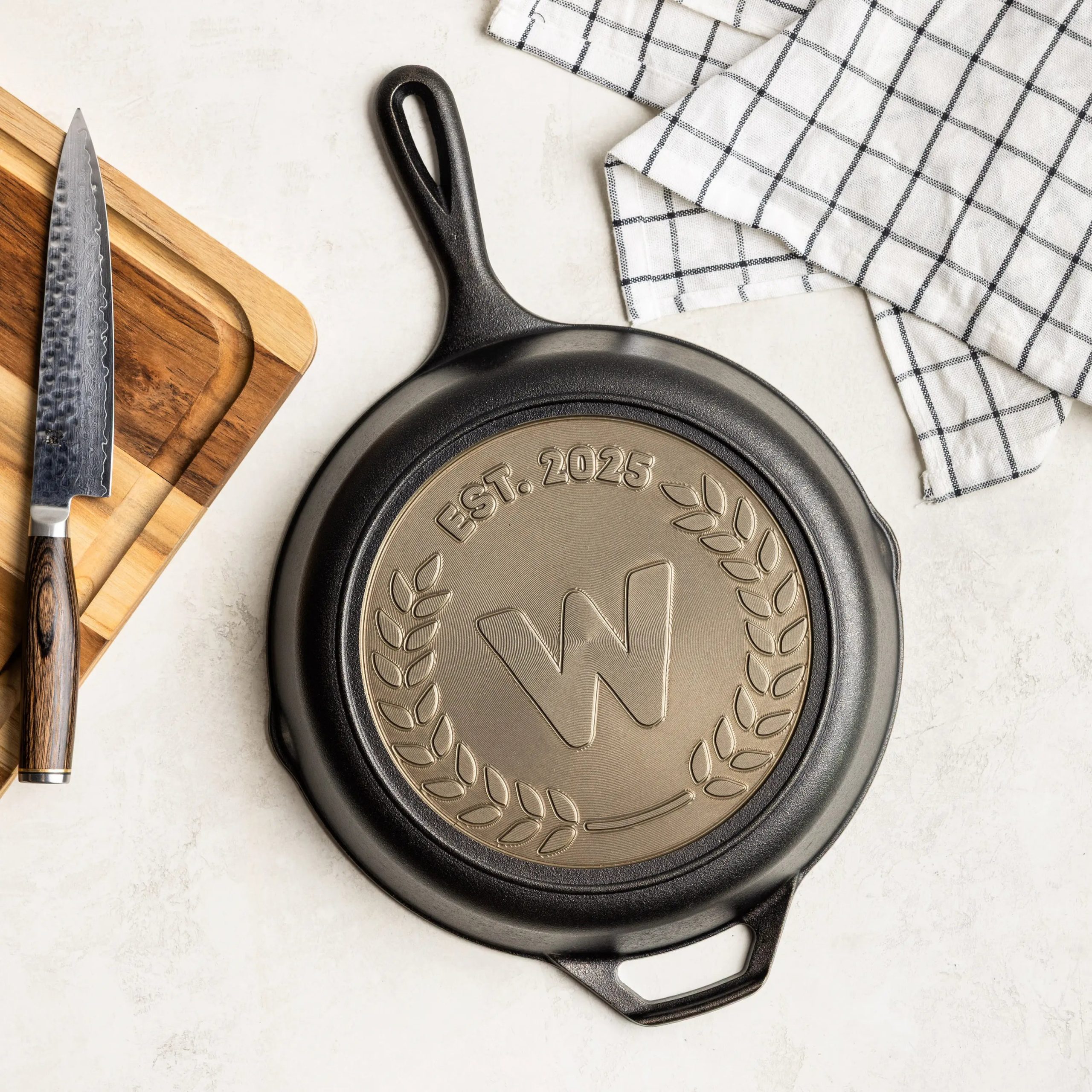 Lodge Custom Engraved Monogram Skillet - Image 7