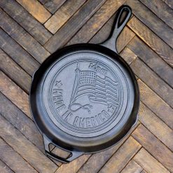 Lodge 10.25 Inch Seasoned Cast Iron American Flag Skillet