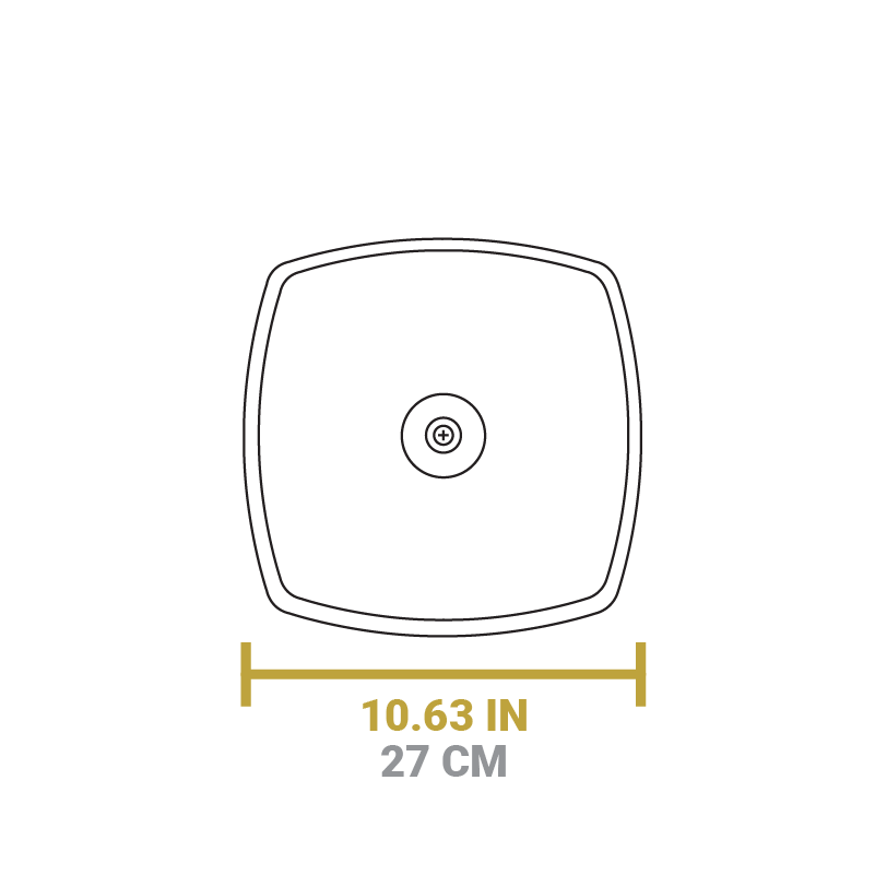 Lodge 10.5 Inch Square Glass Lid - Image 4