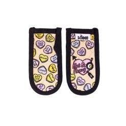 Alternative view of Lodge Conversation Heart Handle Holders, Set of Two