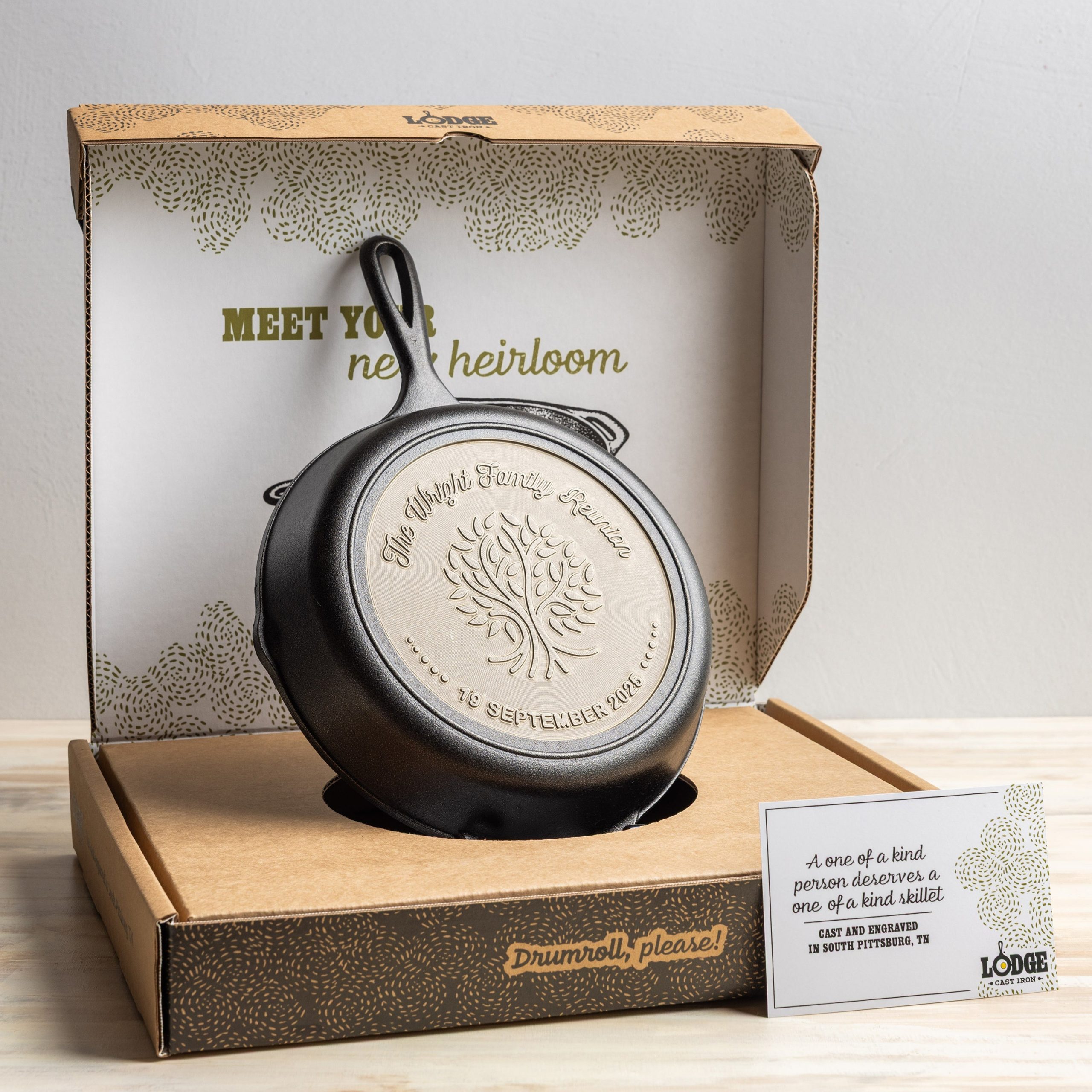 Lodge Custom Engraved Tree Skillet - Image 9