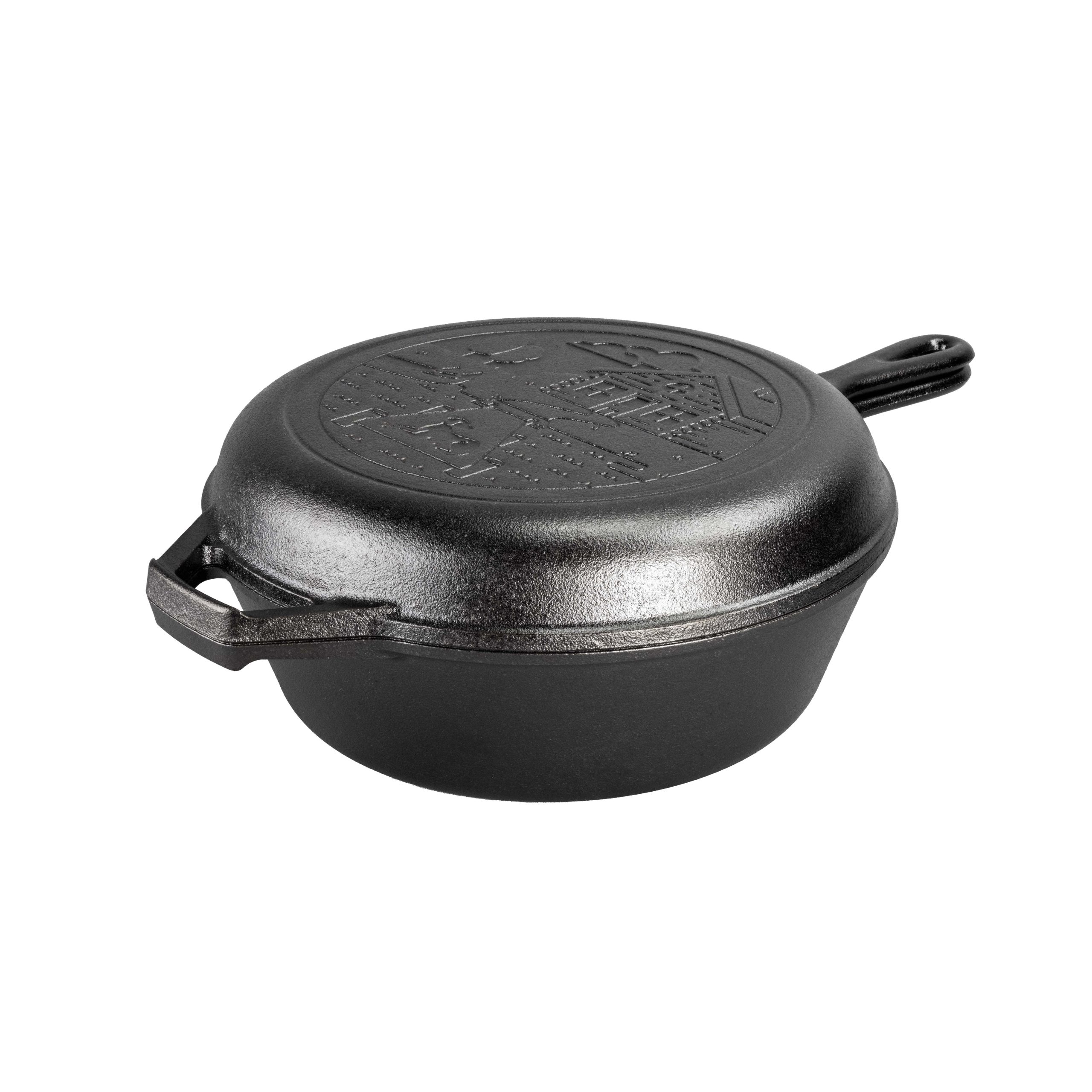 Lodge Wanderlust 3.2 Quart Cast Iron Cabin Combo Cooker - Image 3