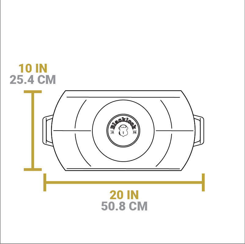 Lodge Blacklock Lightweight Cast Iron Double Burner Griddle - Image 10