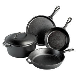 Lodge Seasoned Cast Iron 5 Piece Set