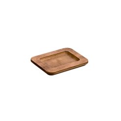Lodge 10 Ounce Rectangular Walnut Wood Underliner