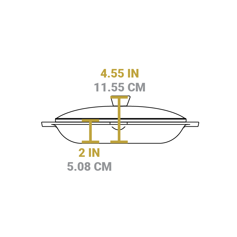 Lodge Chef Collection 12 Inch Cast Iron Everyday Pan - Image 5