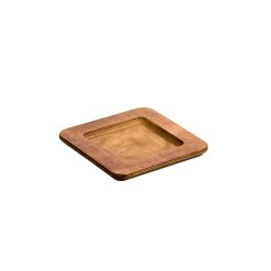 Lodge 5.5 Square Walnut Wood Underliner