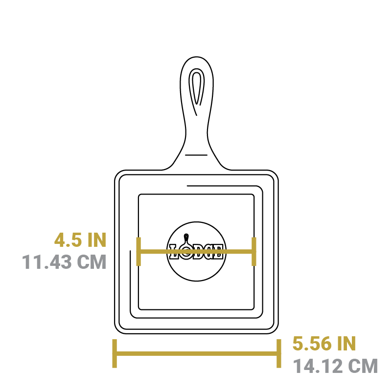Lodge Square Cast Iron Classic Skillet - Image 14