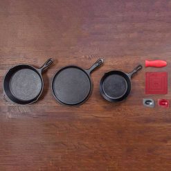 Alternative view of Lodge Essential Seasoned Cast Iron Skillet Set