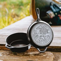 Lodge Wanderlust 3.2 Quart Cast Iron Cabin Combo Cooker