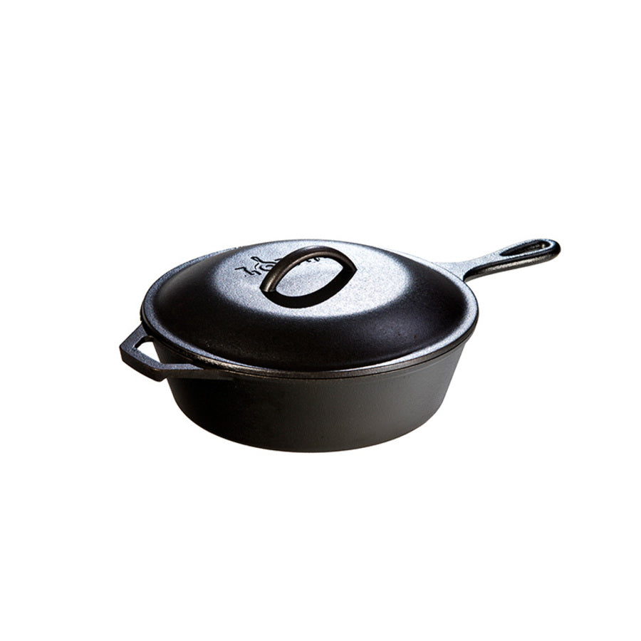 Lodge Cast Iron Covered Deep Skillet