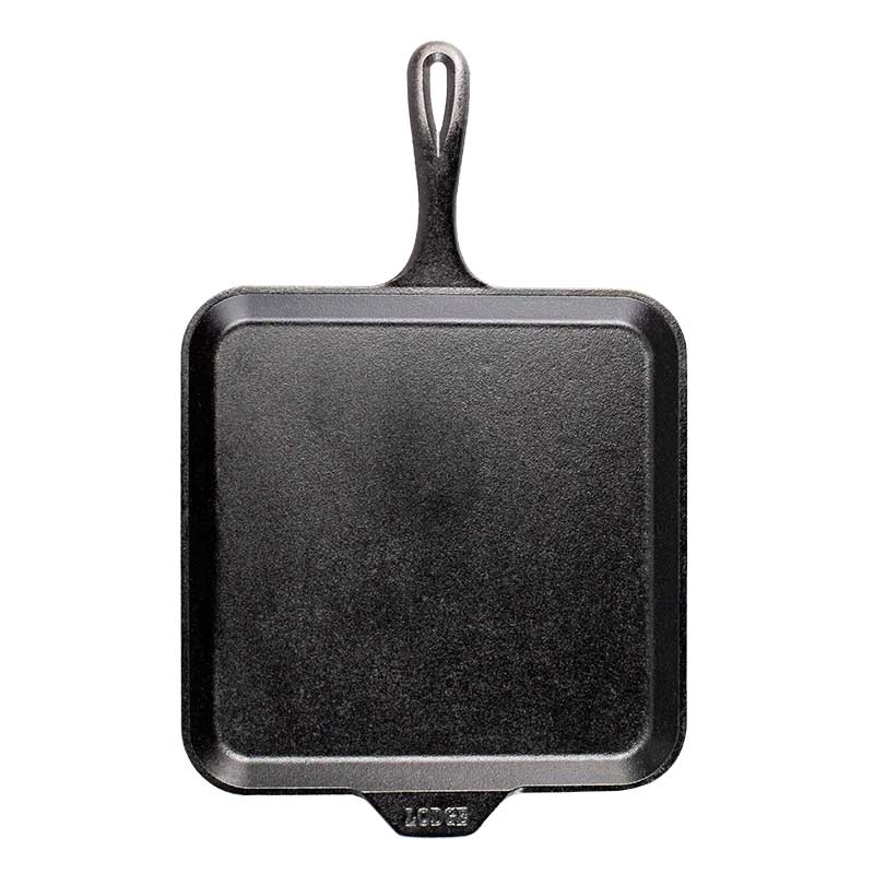 Lodge 11 Inch Seasoned Cast Iron Square Griddle - Image 2