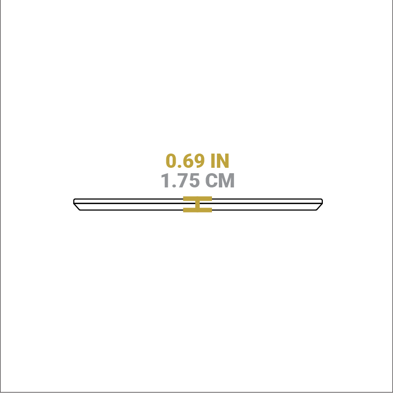 Lodge 13.25 Inch Jumbo Oval Walnut Wood Underliner - Image 5