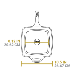 Alternative view of Lodge Square Cast Iron Classic Skillet