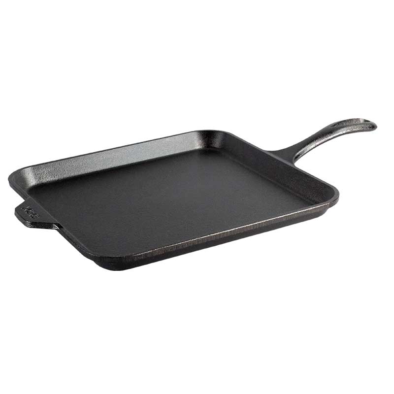 Lodge 11 Inch Seasoned Cast Iron Square Griddle - Image 4