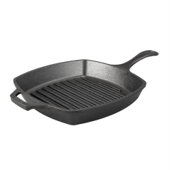 Lodge 10.5 Inch Square Cast Iron Grill Pan