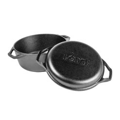 Alternative view of Lodge Chef Collection 6 Quart Double Dutch Oven