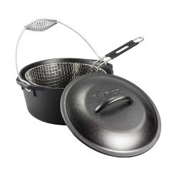 Alternative view of Lodge Seasoned Cast Iron Dutch Oven Frying Set