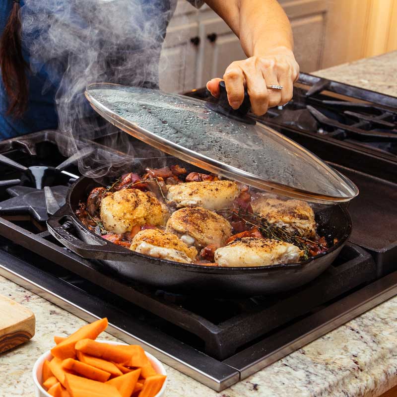 Lodge Chef Collection 12 Inch Cast Iron Everyday Pan - Image 3