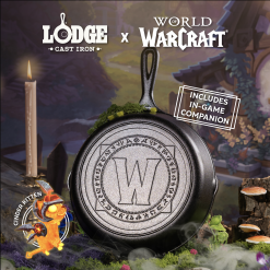 Lodge 10.25 Inch Seasoned Cast Iron World of Warcraft Skillet