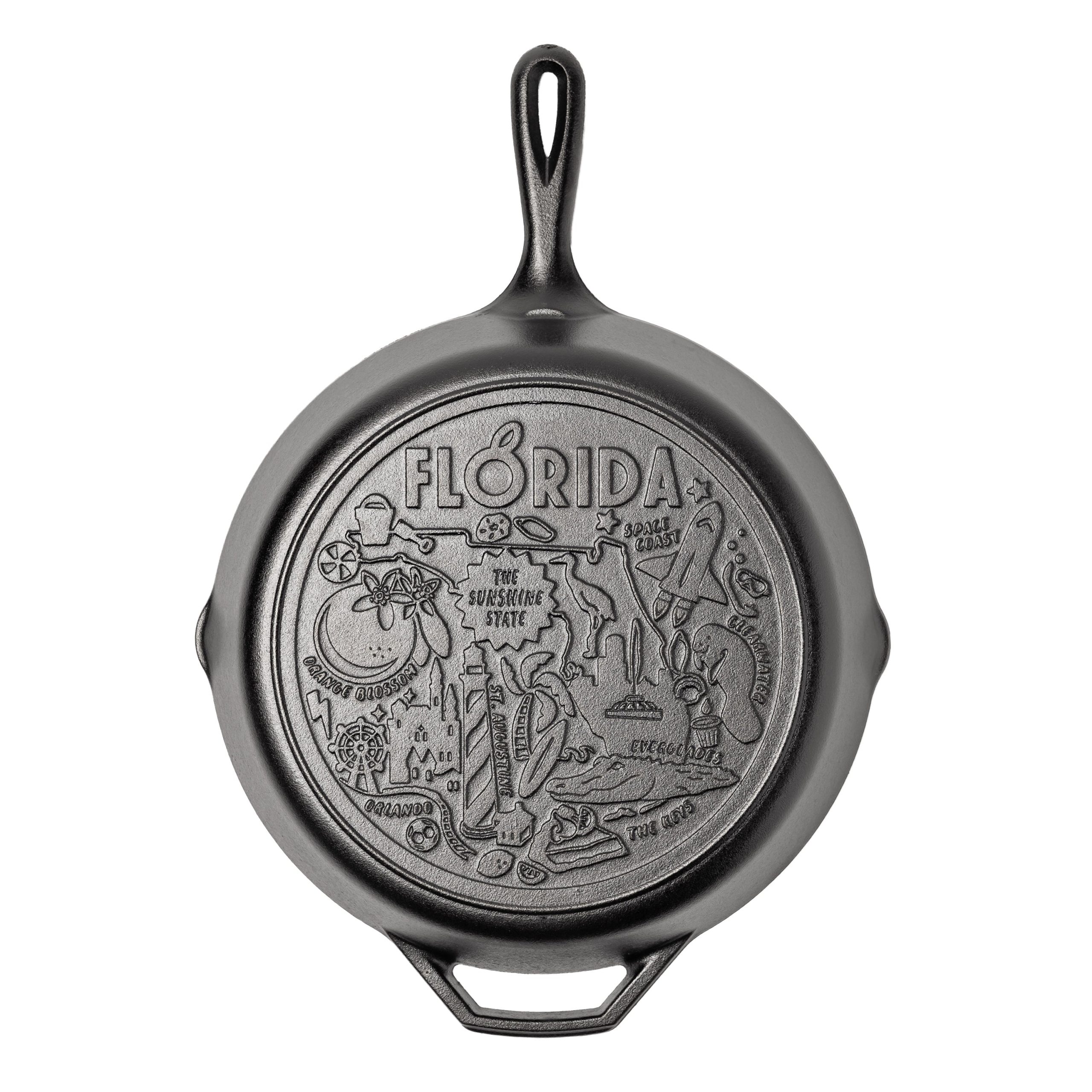 Lodge American Road Trip: 12 Inch Seasoned Cast Iron Skillet, Florida - Image 6