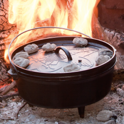 Alternative view of Lodge Cast Iron Boy Scout Camp Dutch Oven