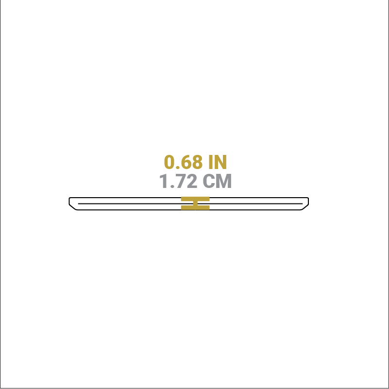 Lodge Grip Style Oval Wood Underliner - Image 2