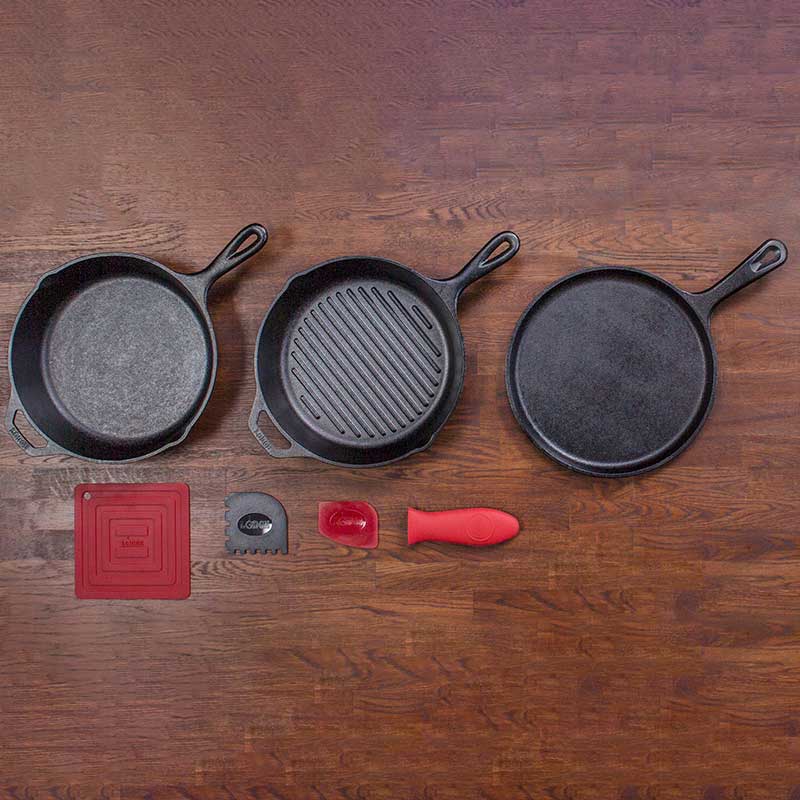 Lodge Essential Seasoned Cast Iron Pan Set - Image 3