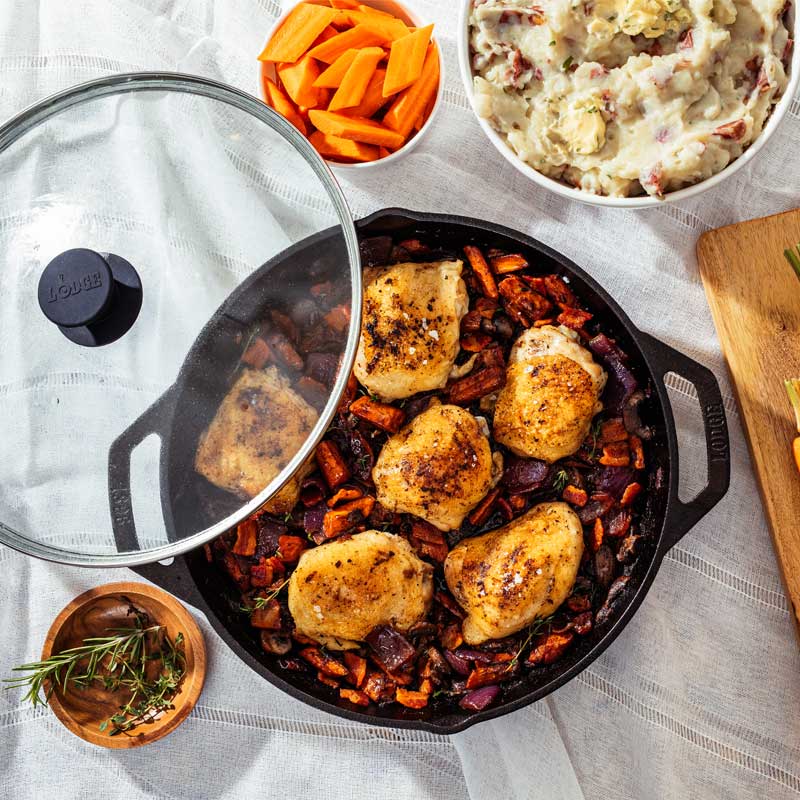 Lodge Chef Collection 12 Inch Cast Iron Everyday Pan - Image 4