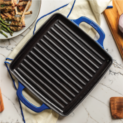 Alternative view of Lodge USA Enamel 11 Inch Enameled Cast Iron Grill Pan