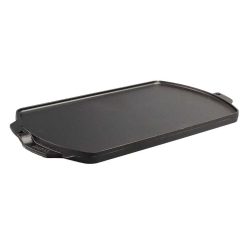 Lodge 19 x 9.5 Inch Seasoned Cast Iron Reversible Grill/Griddle