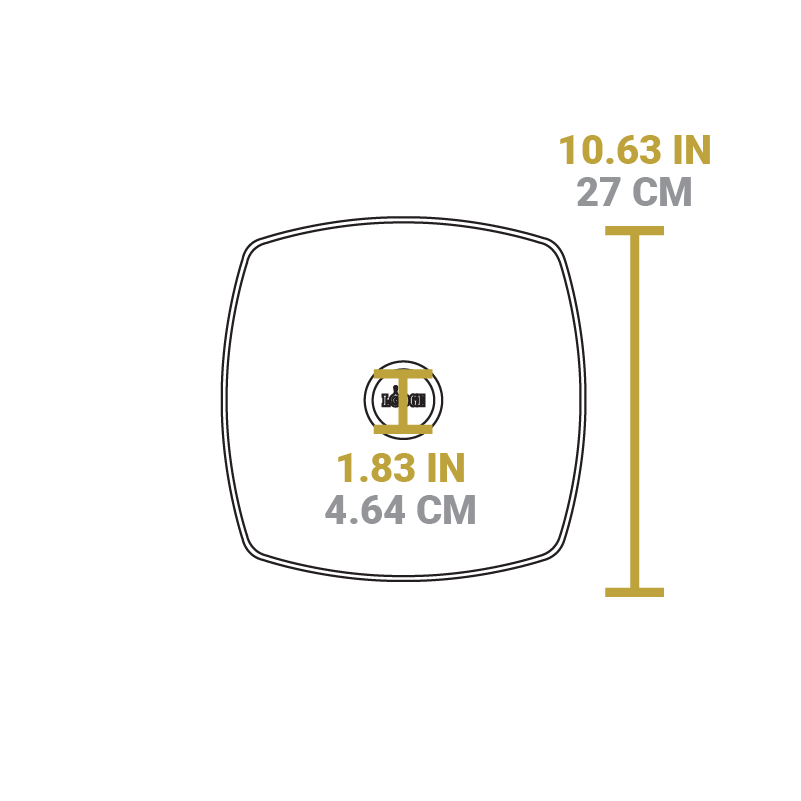 Lodge 10.5 Inch Square Glass Lid - Image 3