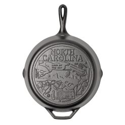 Lodge American Road Trip: 12 Inch Seasoned Cast Iron Skillet, North Carolina
