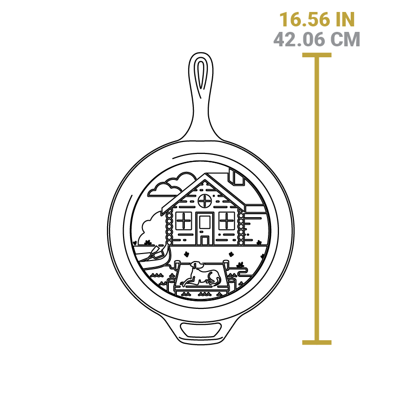 Lodge Wanderlust 3.2 Quart Cast Iron Cabin Combo Cooker - Image 6